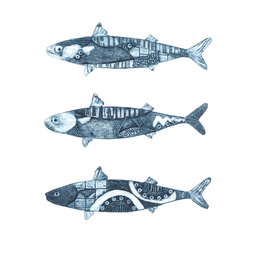Wildshed limited edition print - three little fish