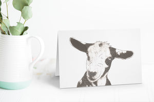 Wildshed greetings cards - goat