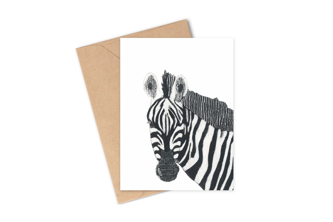 Wildshed greetings cards - zebra